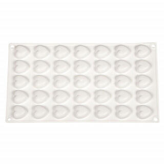 Форма силиконовая Микро сердце 35 ячеек 23*25*10 мм, P.L. Proff Cuisine