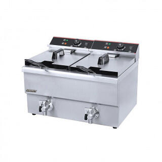 Фритюрница AIRHOT EF12+12 с краном